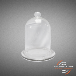Cloche et son plateau végétal