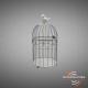 Cage à oiseaux (petit modèle - 35 cm)