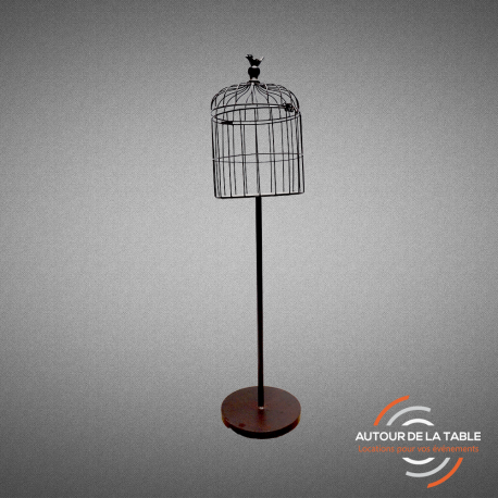 Louer une cage à oiseaux sur pied - location mobilier décoration Nord.