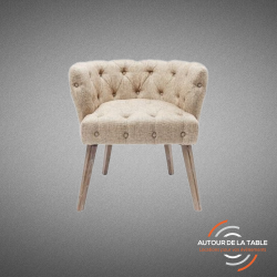 Fauteuil duchesse nature