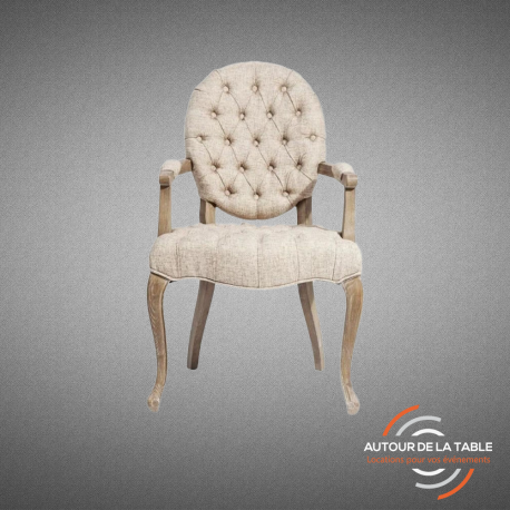 Fauteuil duchesse à accoudoir